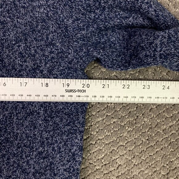 J. CREW Shawl Collar Sweater Men's Medium Lambswool Blend Knit Pullover Marled - Picture 8 of 9